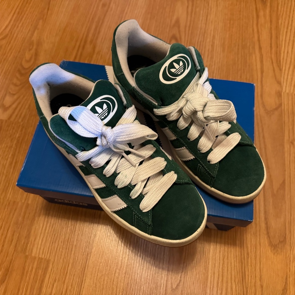 Adidas Campus 00s (Green and White Sneakers)